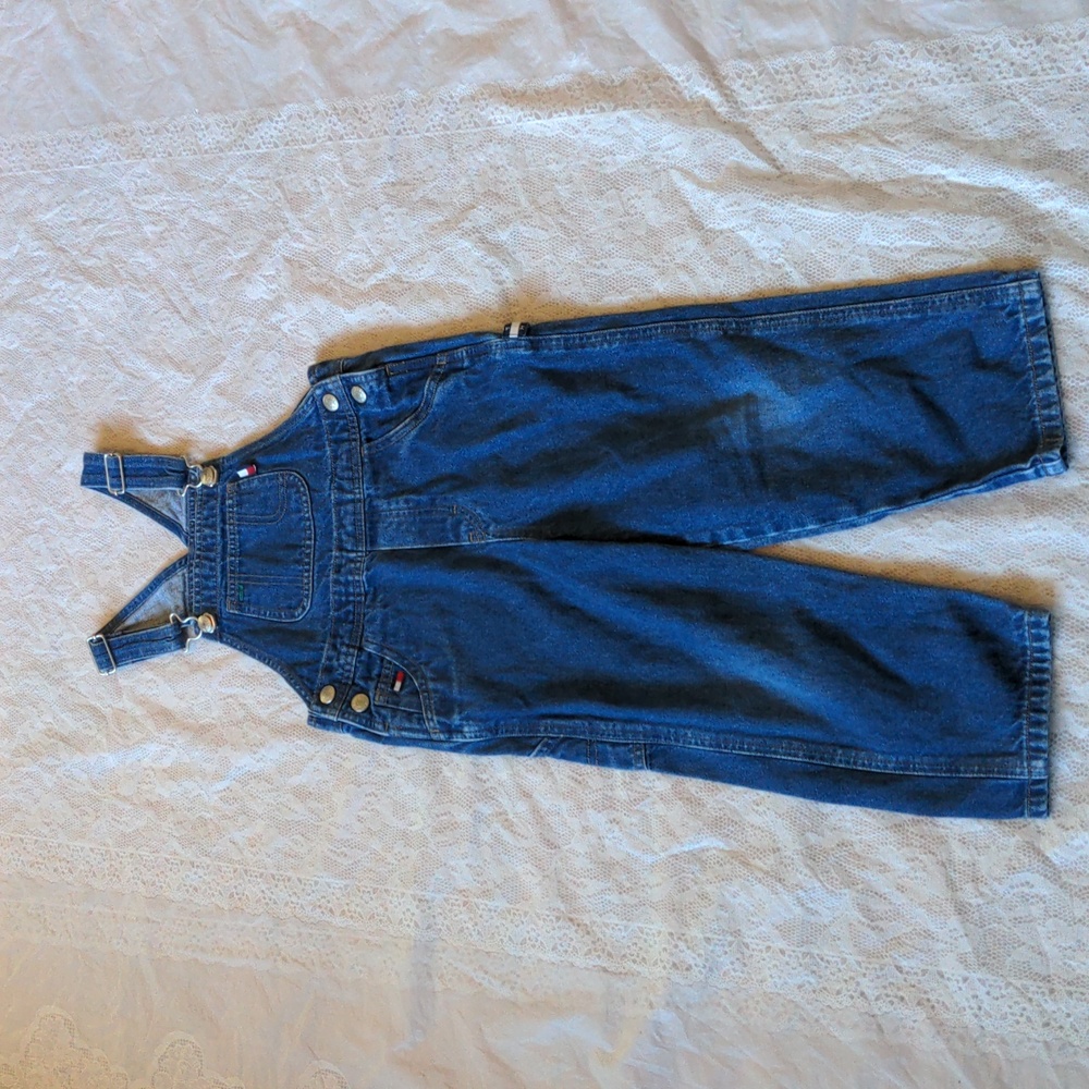 Tommy Hilfiger Vintage Y2K Denim Jean Overalls Size 4T Little Boys